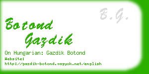 botond gazdik business card